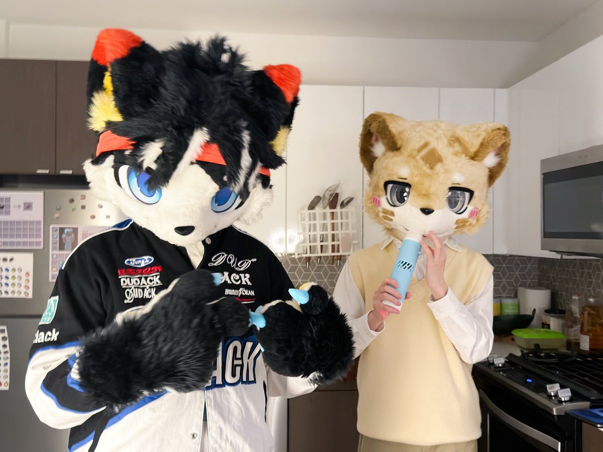 两只大可爱～

内陷:<a href="/Jancake_/">Jancake</a> <a href="/Pidandan__OvO/">EggEgg～</a> 
#FursuitEveryday