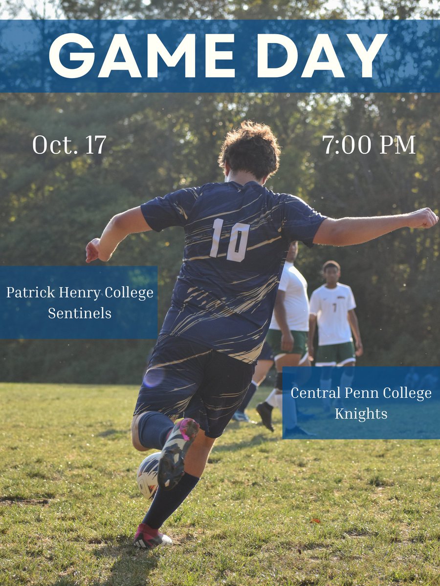 PHCsentinels's tweet photo. Today, both our women's and men's soccer teams are playing against Central Penn College. ⚽️ Let's go Sentinels!⚔️

#standsentinelstrong 💪
#forchristandforliberty
#phcsentinels https://t.co/PXyOqZlR7D