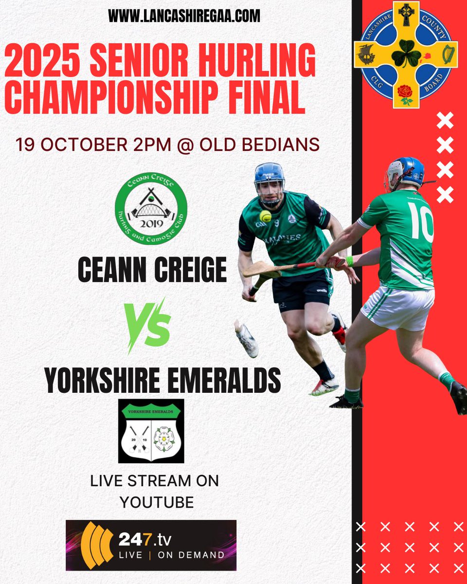 LancashireGAA (@officiallancgaa) on Twitter photo Liam Gordon will referee Sundays Lancashire SHC final at Old Bedians between <a href="/ceanncreigeclub/">Ceann Creige Hurling and Camogie Club</a> and <a href="/Yorkshirehurlin/">Yorkshire Emeralds</a>
The Galway native refereed this years All Ireland final between Cork and Tipp
Can’t make it in person ? can stream the game on YouTube
youtube.com/live/2xFIA-YFm… Liam Gordon will referee Sundays Lancashire SHC final at Old Bedians between <a href="/ceanncreigeclub/">Ceann Creige Hurling and Camogie Club</a> and <a href="/Yorkshirehurlin/">Yorkshire Emeralds</a>
The Galway native refereed this years All Ireland final between Cork and Tipp
Can’t make it in person ? can stream the game on YouTube
youtube.com/live/2xFIA-YFm…