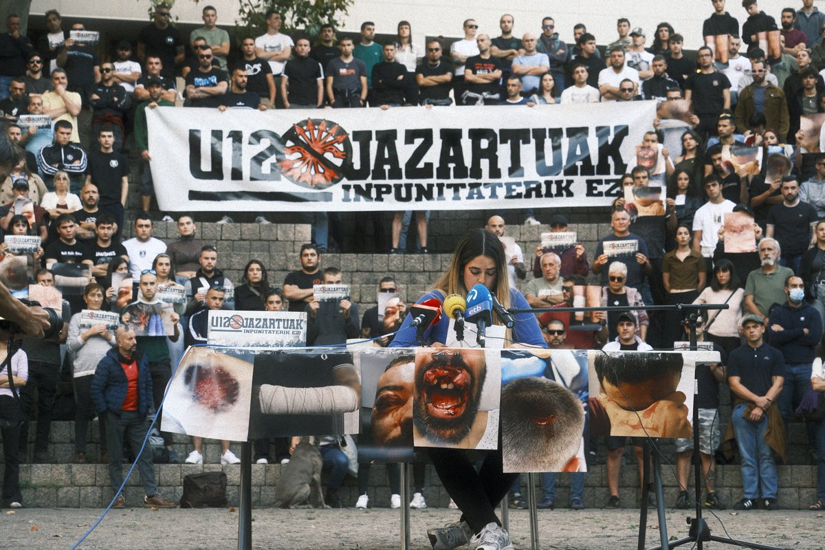 U12 JAZARTUAK 

FALANGE SUNTSITU!
INPUNITATEARIK EZ!