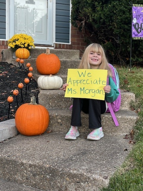 Photo Challenge Day for Mrs. Morgan! 💙 We love our principal! Happy Principal Month! <a href="/AACountySchools/">AACPS</a> #BelongGrowSucceed