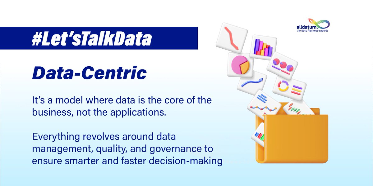 Alldatum_'s tweet image. 🚀#DataCentric companies accelerate their digital transformation up to 2x faster.

By putting #data at the center, they make smarter decisions, cut costs, and enhance the customer experience: bit.ly/3W7hA7T

#AlldatumTheHumanSideOfTechnology #TheDataHigwayExpert