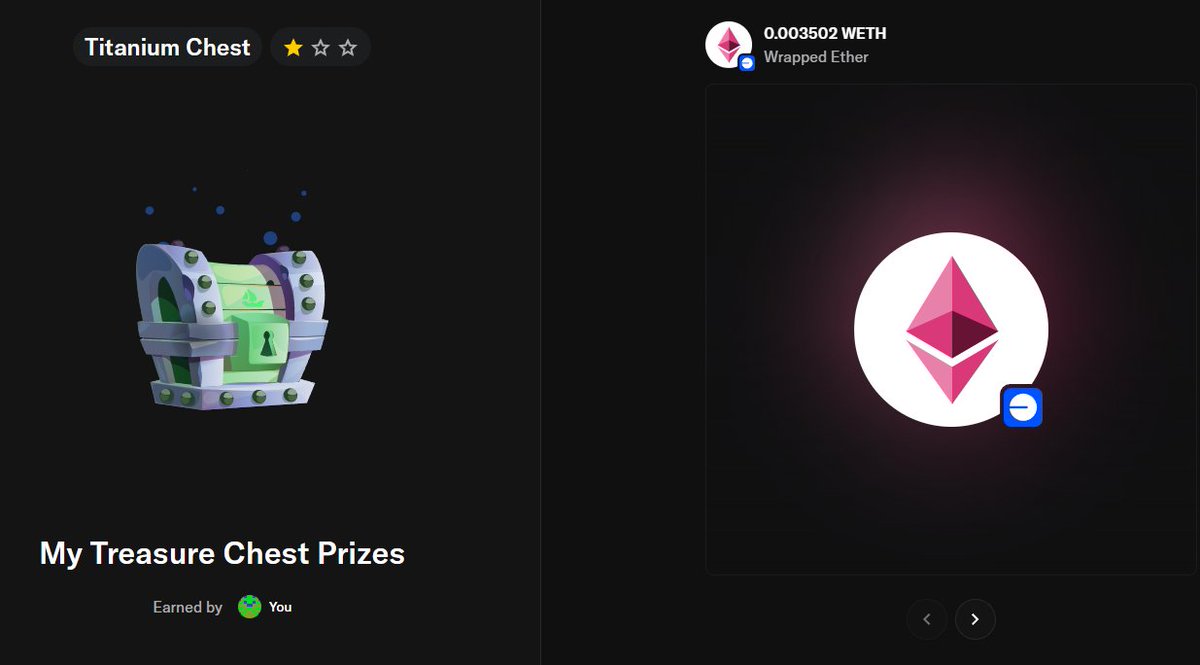 PumpyFi's tweet image. $13 for a Titanium chest - that’s hilarious. But I never went for volume or spent a cent on farming. Just NFT flips - almost always in profit @opensea