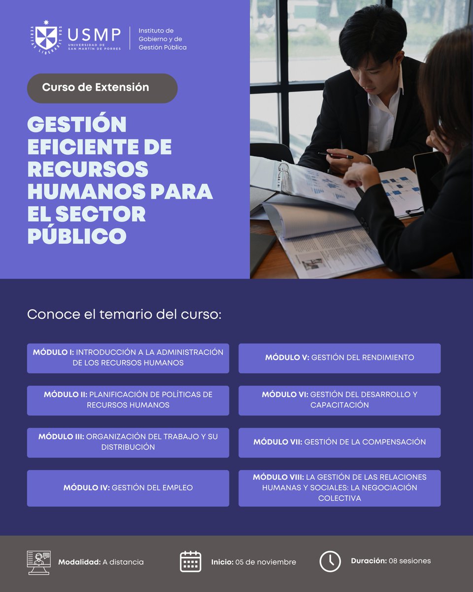 Instituto de Gobierno y de Gestión Pública USMP tweet media