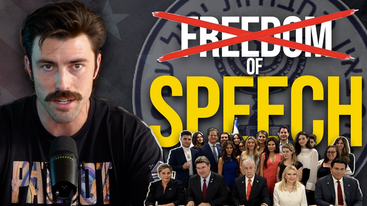 Everyone always says “Ian why are you so obsessed with Israel when there are all these other problems too”

Well tonight at 5pm eastern we will go live to layout why exactly Israel’s war on our first amendment matters more to me than (insert propaganda distraction here)