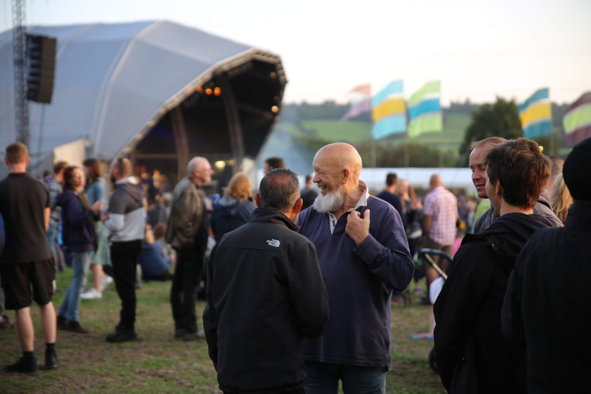 90 today, The Boss. Sir Michael Eavis 📷 Pilton Party 2019