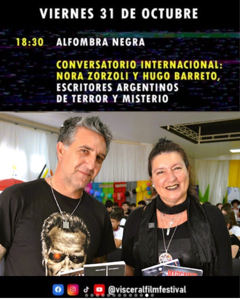 ¡Gracias, Chile 🇨🇱!🎬Vivir el terror desde adentro, compartir con creadores y amantes del género, y formar parte de un espacio tan potente como el Visceral Festival Internacional de Cine de Terror es simplemente inolvidable💀🔥 #VisceralFilmFestival #Chile #CineDeTerror #Terror
