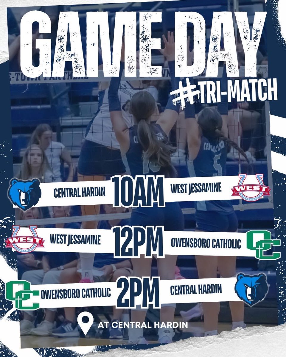 Saturday Volleyball at Central Hardin ⬇️