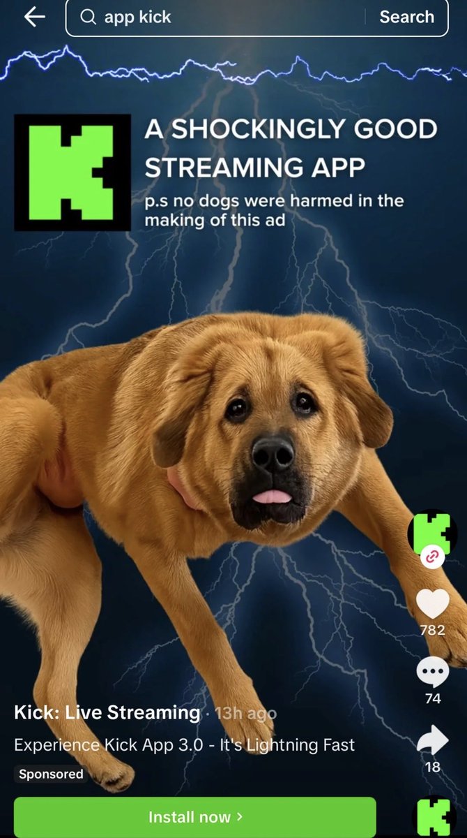 Kick’s new TikTok ad is wild
