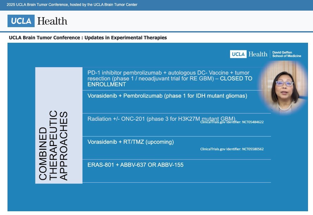 ICYMI Leia Nghiemphu MD presented at the UCLA Brain Tumor Conference. #UCLABTC25 #DCVax-L

1. events.provideriq.com/Event.aspx?i=5…
2. events.provideriq.com
