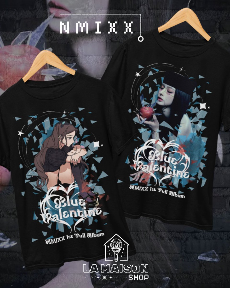 NMIXX chegou pra fazer parte dos nossos grupos queridinhos com seu mais novo lançamento, BLUE VALENTINE 🎂

☆ A partir de R$79,99
☆ Envios para todo o Brasil
☆ lamaisonshop.lojavirtualnuvem.com.br/produtos/camis…

♡ CUPOM PRIMEIRA5 PARA PRIMEIRA COMPRA NO SITE ♡

Thread de feedbacks no fixado! ☆