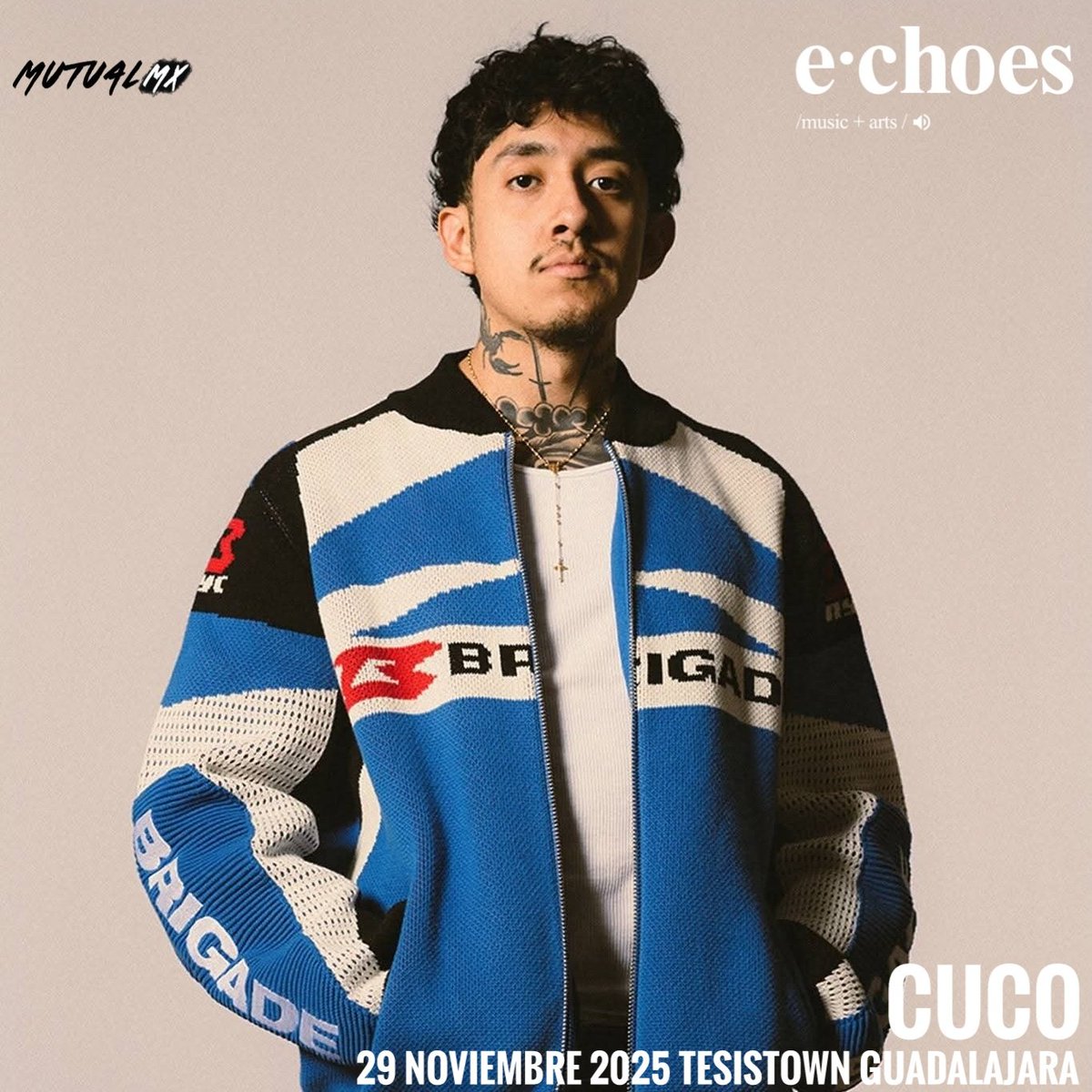 Presentando su álbum 'Ridin' Cuco, estará de regreso en Guadalajara como parte de <a href="/echoesmx/">echoes festival</a> con sus paisajes sonoros que van desde el synth-pop de los 80

📅 Sábado 29 de noviembre de 2025
📍 Tesistown, Guadalajara
🕟 16:00

🎟️ Boletos disponibles a través de Feverup