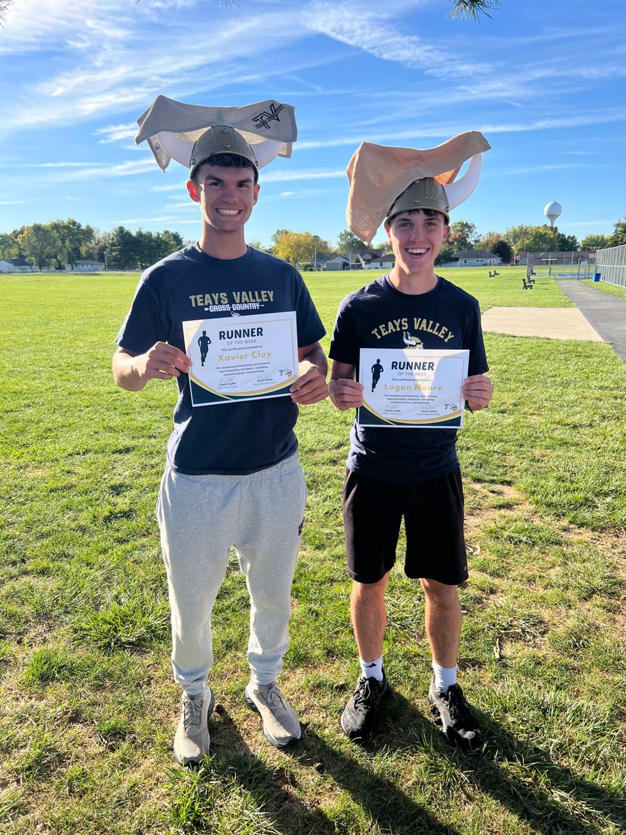 Week 11 Boys Runners of the Week! Xavier Clay and Logan Moore. These 2 young men, are 2 sport athletes in the fall and continue to crush it on the course every week, as they both proved during the OCC championship! #MakeTheMomentMakeTheMemory