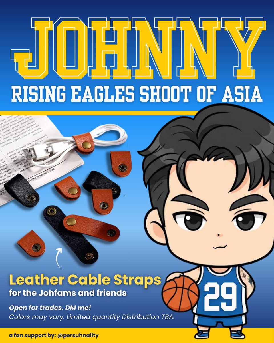 🌟Suh-pport Straps🌟

#BenchShootofAsia Exhibition Game 
#Johnny Fan Support  

- Oct 26, 2025 
- Location: TBA 
- Just like and RT this post (show proof to claim)  

Open for trades! DM me! 

See you Johfams &amp; friends! 

Let's get organized and show our Suh-pport!  #JohnnySuh