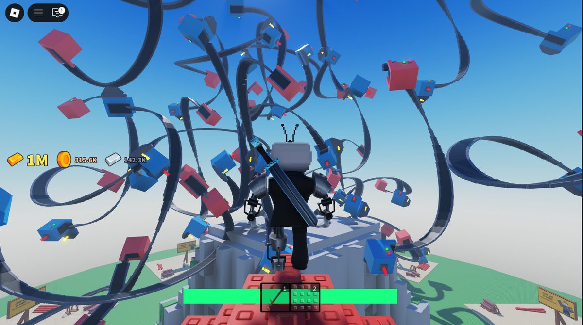 GabStudioRBLX's tweet image. Endless tracks twisting across the sky, floating structures everywhere, and only one direction to go: up.
This is just a glimpse of what’s coming… and trust me, it’s going to climb way higher.
Would you dare to ascend? ⛰️
#Roblox #Tower #RobloxDev