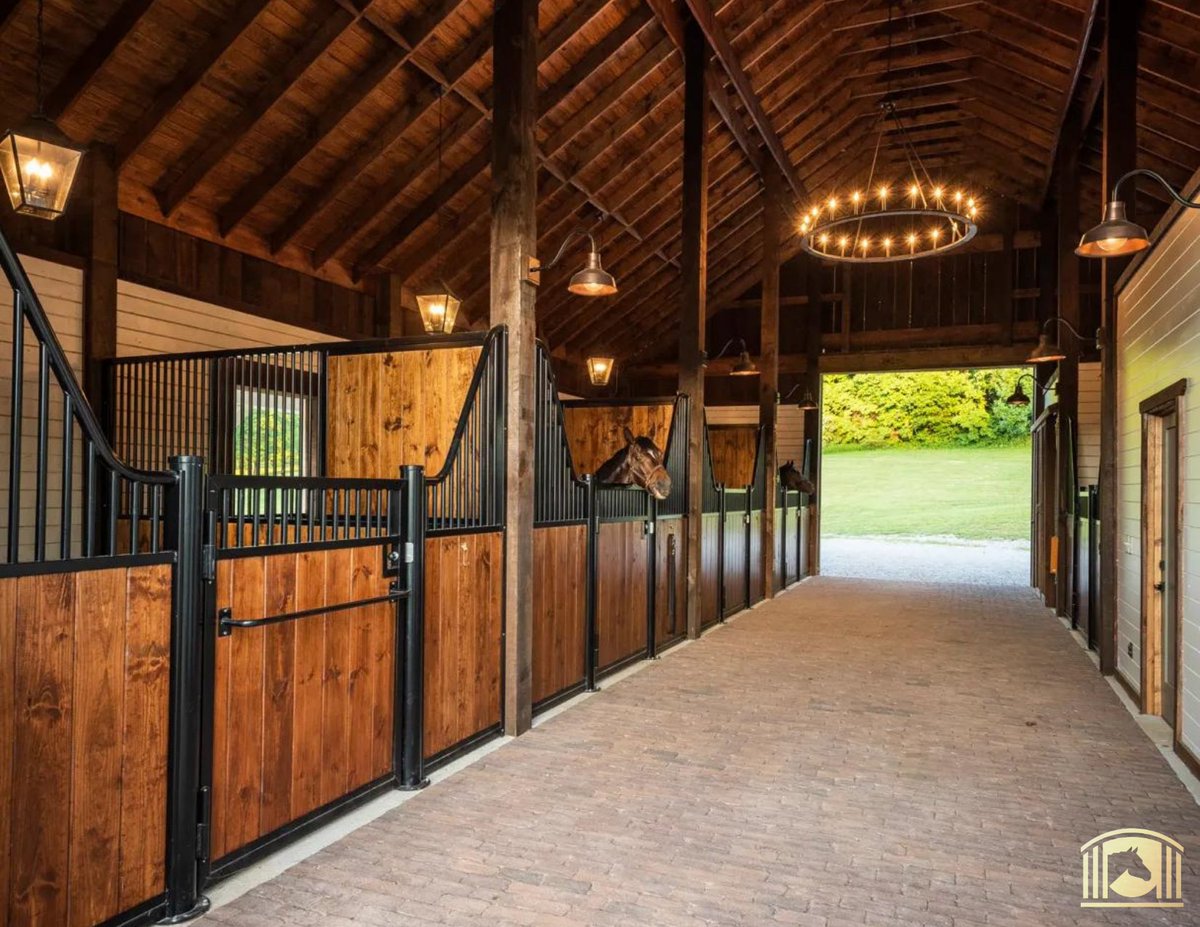 AmericanStalls's tweet photo. Your dream barn is often a once-in-a-lifetime opportunity. Build it right with the finest Stall Fronts, Barn Lighting, and other luxury stabling equipment β¨
#DreamBarn #EuropeanStallFronts #BarnLight #LuxuryBarn #Equestrian #EquestrianLifestyle #SouthernStyle https://t.co/iDeiErkLHx
