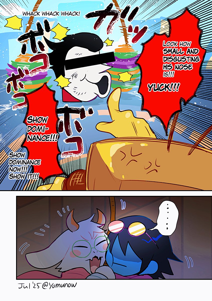 I made an English version.
read from right to left ⬅️
The way I draw Spamton now is a little different, and it feels nostalgic to look back😂
https://t.co/CxDPABULS5 