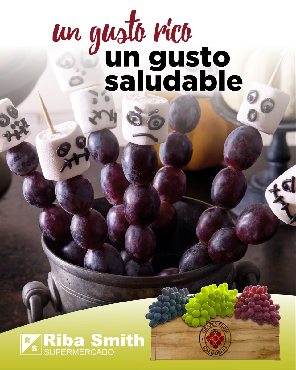 ¡Uvas de California crujientes y deliciosas para compartir en cualquier momento!
#Saludable #Nutritivas

Disponibles en supermercados Riba Smith
#GrapesfromCA
FB: @GrapesFromCalifornia
IG: @grapesfromca