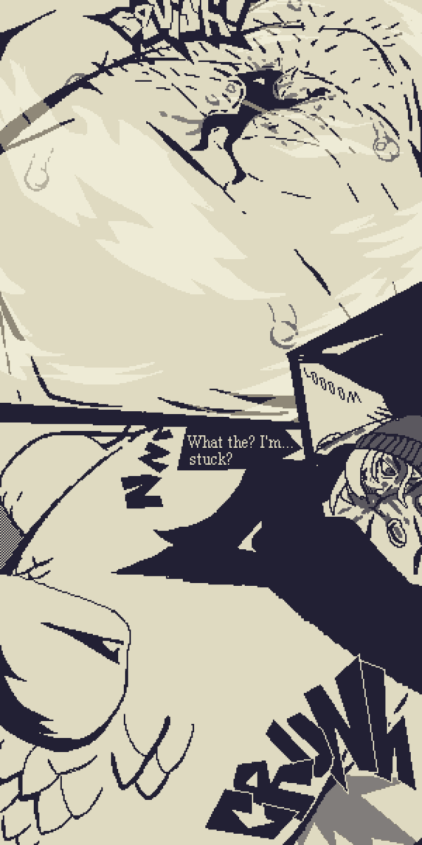 Clara's Accidents #4

"The say judgement awaits those who leap into the pit. Just, not quite the one I was thinking of..."

#giantess #sizetwitter #sizeart