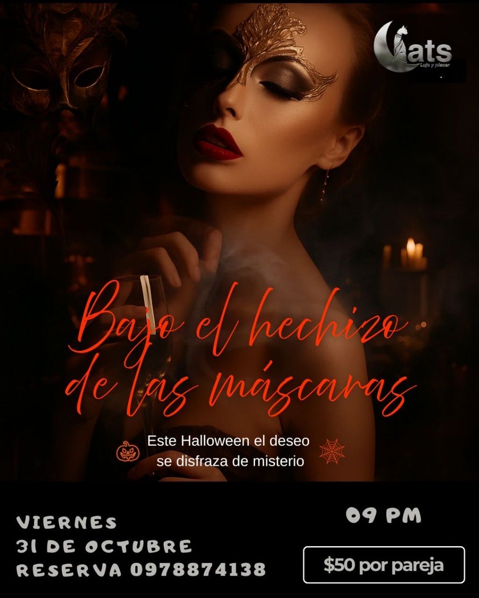 catscatseventos's tweet photo. 🎃El placer tiene su propio ritual 

🍸 Barra libre &amp; servicio de bar
🚗 Parqueadero privado
🕸️ Decoración Halloween
💃 Pista de baile 
🔥 Sala de interacción y conexión
🎱 Mesa de billar
🌡️ Sauna &amp; hidromasaje
🐾 Jaula erótica
🛋️ Sillones tántricos
🤍 Habitación blanca https://t.co/WnnrQWIxUI