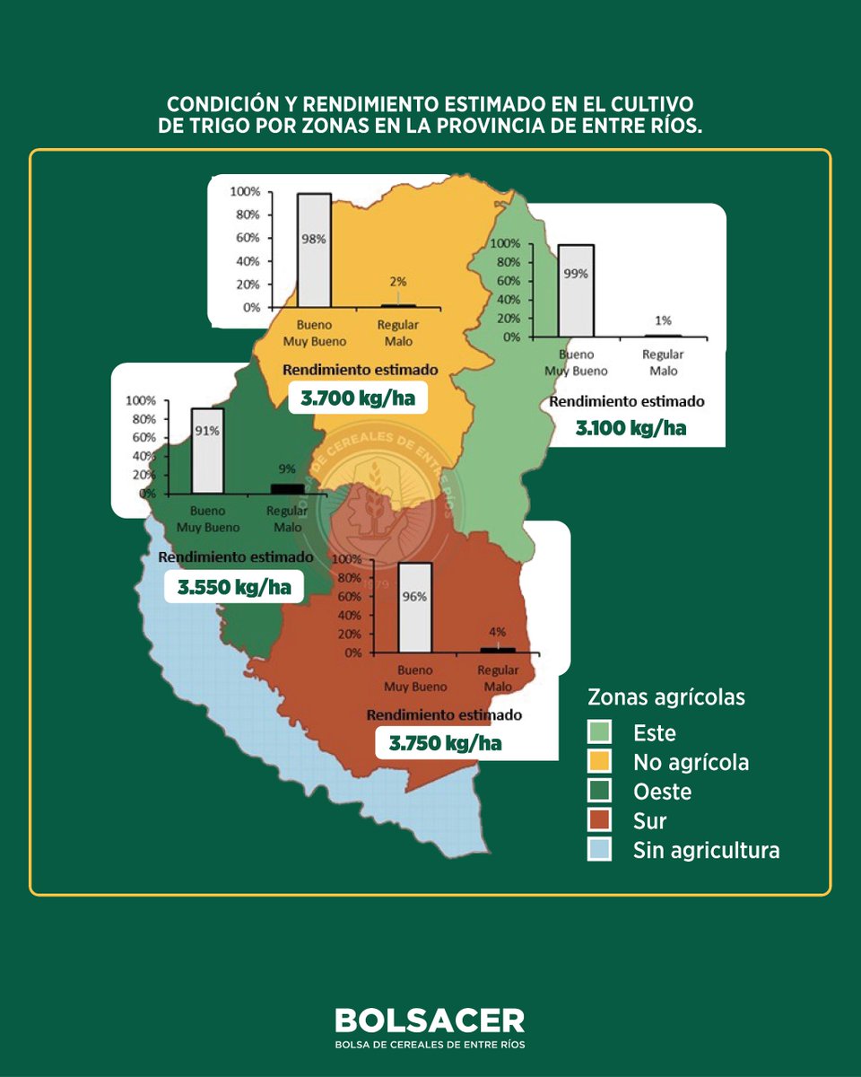 Se estima un nuevo récord en la producción de trigo en Entre Ríos
Se proyecta una superficie cultivada en el ciclo 2025/26 con trigo cercana a las 700.000 hectáreas.

+INFO ℹ👉bolsacer.org.ar/site/se-estima…

#BolsaCER #BolsaDeCereales #EntreRíos #Trigo