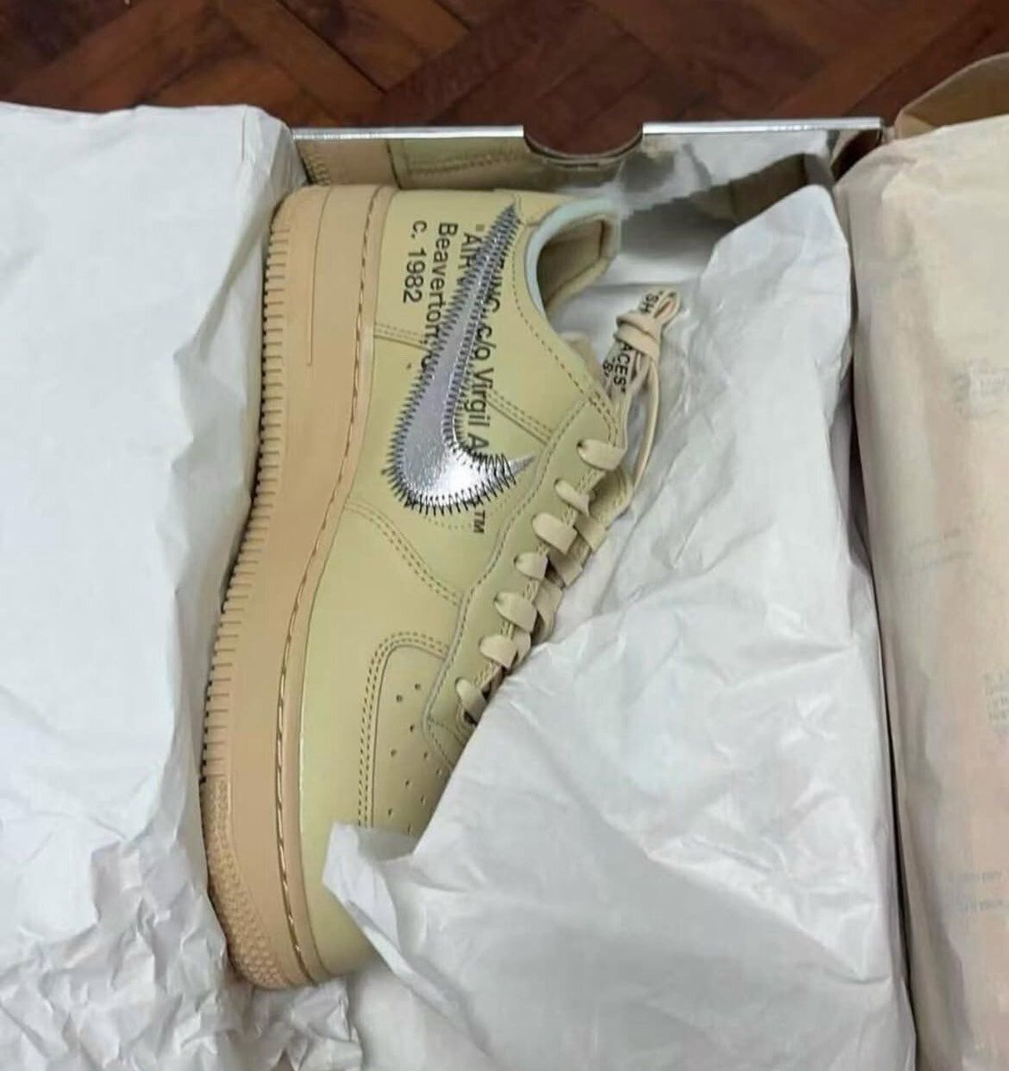 Virgil Abloh x Nike Air Force 1 Low "Sesame" 🌾
 
🗓️ Fall 2025