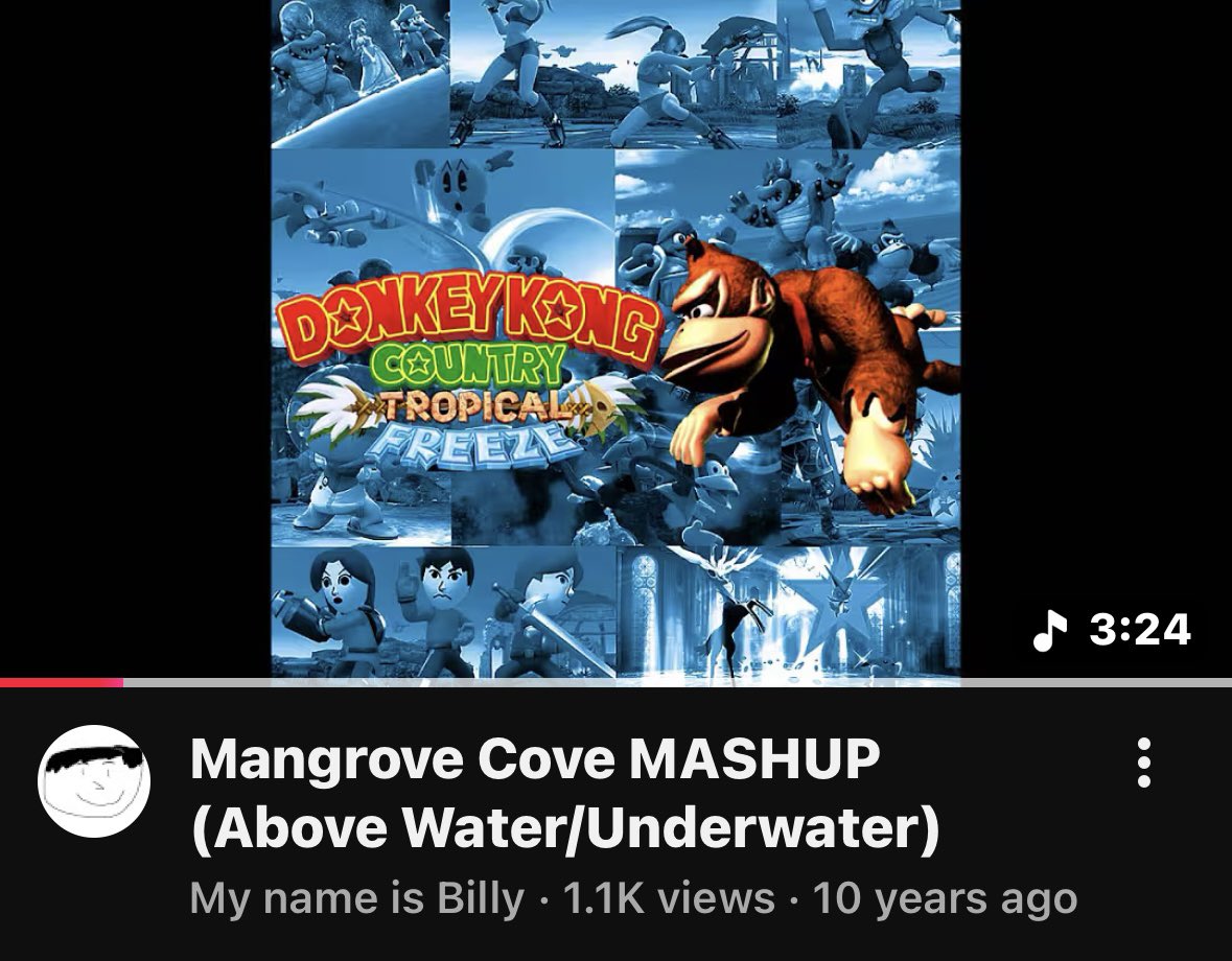 ToadlyToad's tweet image. >Render is from DKC1
>Background is from Smash 4
>Doesnt even say the game’s name in the title
Contender for worst thumbnail and title in history