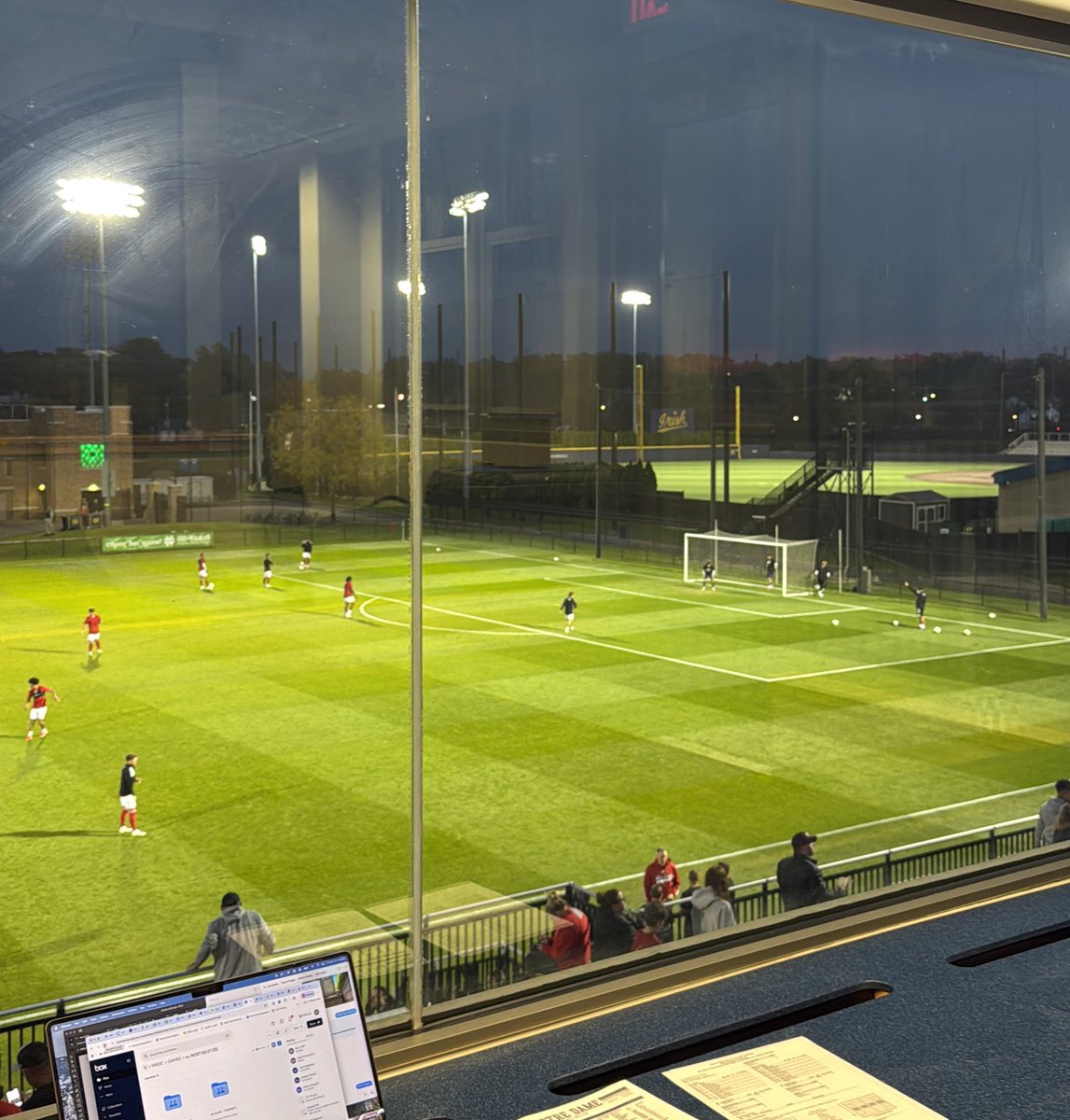 Thanks to the grace of the great <a href="/robbyhamman/">Robby Hamman</a>, in addition to Senior Day it will also be alumni night in the Alumni Stadium press box tonight