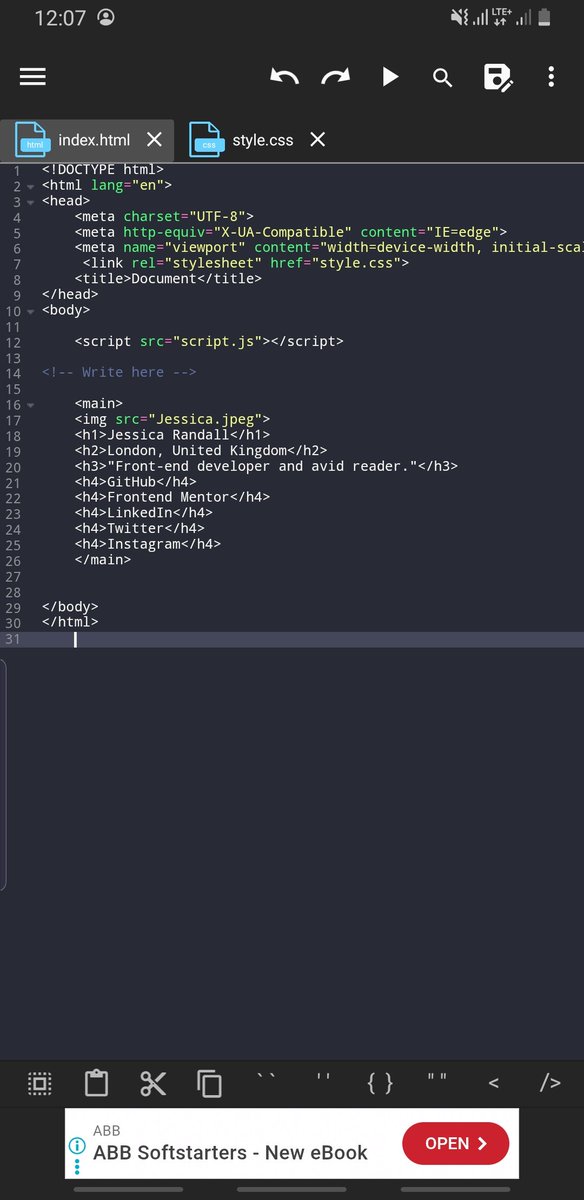 Adeyemicrypt's tweet image. One challenges done and dusted
Incase you want to showcase your profile on every browser you can DM

#webdevelopmentcommunity #html #CSS @Web3Nigeria @web3righteous