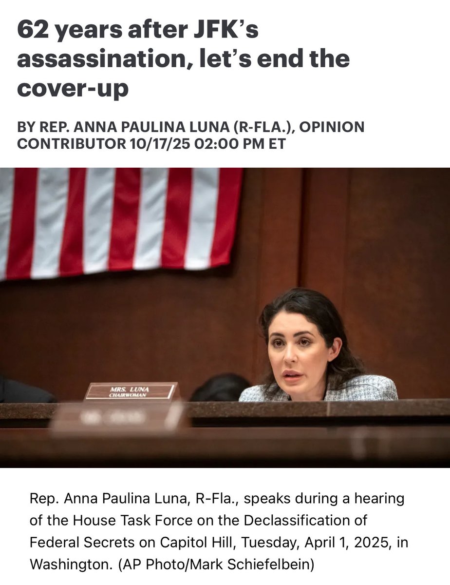 Navy Yard Nats (@navyyardnats) on Twitter photo Great piece by <a href="/RepLuna/">Rep. Anna Paulina Luna</a> on the secrets of the JFK assassination in @TheHill:
โ๐๐ฐ๐ณ๐ฆ ๐ต๐ฉ๐ข๐ฏ 62 ๐บ๐ฆ๐ข๐ณ๐ด ๐ข๐ง๐ต๐ฆ๐ณ ๐๐ณ๐ฆ๐ด๐ช๐ฅ๐ฆ๐ฏ๐ต ๐๐ฐ๐ฉ๐ฏ ๐. ๐๐ฆ๐ฏ๐ฏ๐ฆ๐ฅ๐บ ๐ธ๐ข๐ด ๐ฎ๐ถ๐ณ๐ฅ๐ฆ๐ณ๐ฆ๐ฅ ๐ช๐ฏ ๐๐ข๐ญ๐ญ๐ข๐ด, ๐ฆ๐ญ๐ฆ๐ฎ๐ฆ๐ฏ๐ต๐ด ๐ฐ๐ง ๐ต๐ฉ๐ฆ ๐.๐. ๐จ๐ฐ๐ท๐ฆ๐ณ๐ฏ๐ฎ๐ฆ๐ฏ๐ต ๐ข๐ณ๐ฆ Great piece by <a href="/RepLuna/">Rep. Anna Paulina Luna</a> on the secrets of the JFK assassination in @TheHill:
โ๐๐ฐ๐ณ๐ฆ ๐ต๐ฉ๐ข๐ฏ 62 ๐บ๐ฆ๐ข๐ณ๐ด ๐ข๐ง๐ต๐ฆ๐ณ ๐๐ณ๐ฆ๐ด๐ช๐ฅ๐ฆ๐ฏ๐ต ๐๐ฐ๐ฉ๐ฏ ๐. ๐๐ฆ๐ฏ๐ฏ๐ฆ๐ฅ๐บ ๐ธ๐ข๐ด ๐ฎ๐ถ๐ณ๐ฅ๐ฆ๐ณ๐ฆ๐ฅ ๐ช๐ฏ ๐๐ข๐ญ๐ญ๐ข๐ด, ๐ฆ๐ญ๐ฆ๐ฎ๐ฆ๐ฏ๐ต๐ด ๐ฐ๐ง ๐ต๐ฉ๐ฆ ๐.๐. ๐จ๐ฐ๐ท๐ฆ๐ณ๐ฏ๐ฎ๐ฆ๐ฏ๐ต ๐ข๐ณ๐ฆ