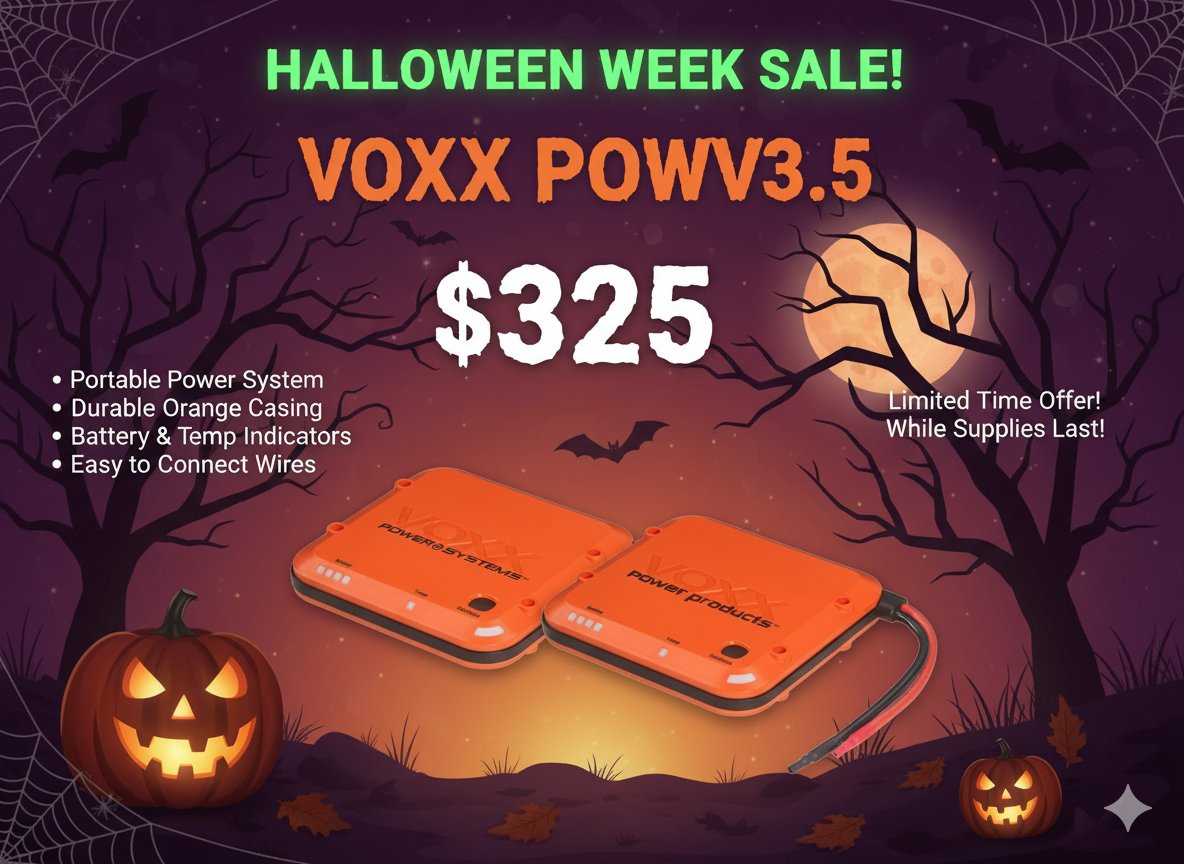 AvenueSound's tweet image. Get ready to power up this Halloween! 🎃👻 Our VOXX POWV3.5 is on sale for just $325 during our Halloween Week Sale! Don't miss out on this treat! 
#VOXX #PowerSystem #HalloweenSale #TechDeals #LimitedTimeOffer #AvenueSound #Freeport #Patchogue