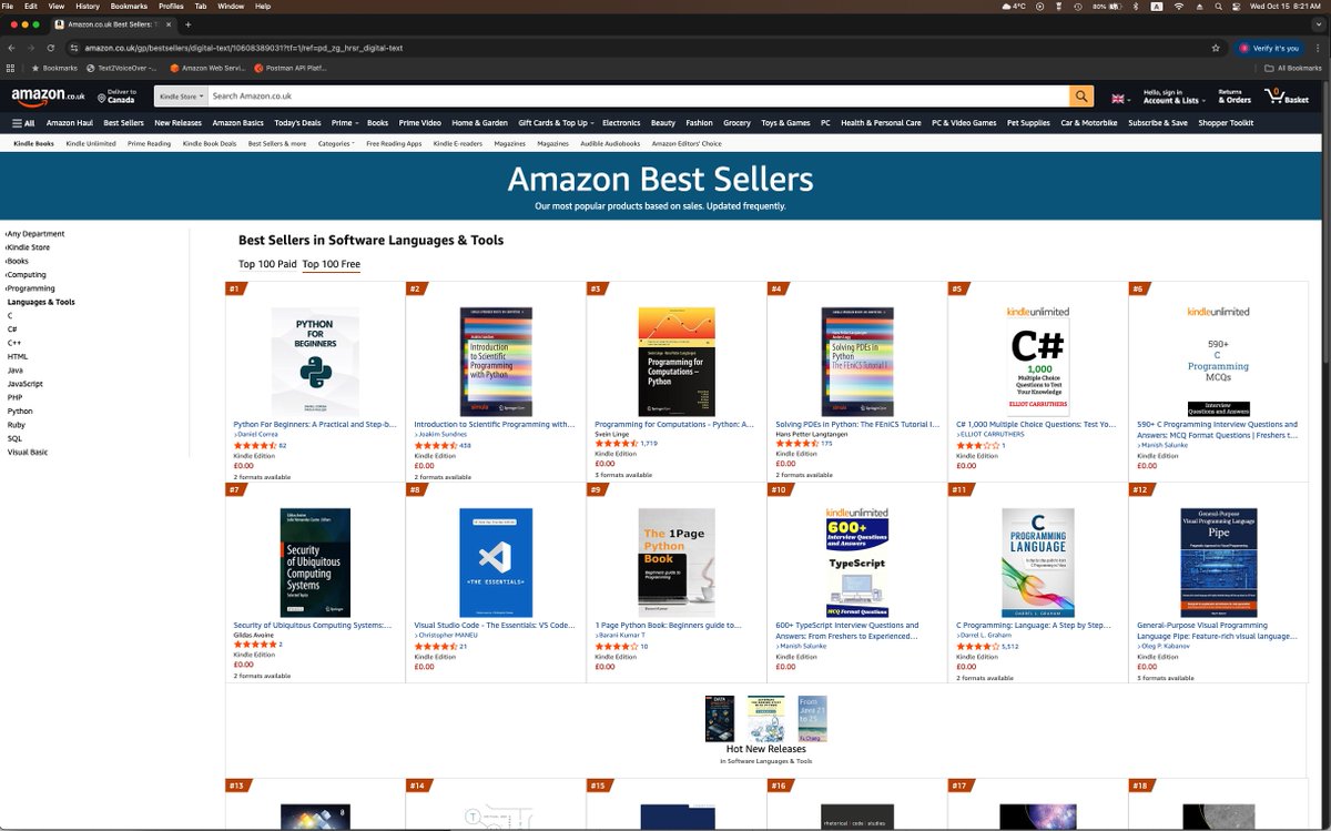 toplinesoftsys's tweet image. Oct. 15 update: The book reached #1 in Amazon category "Computer Engineering " (UK):
#1 - "Computer Engineering"
#10 - "Software Development"
#12 - "Software Languages and Tools"
#visualprogramming #programminglanguage