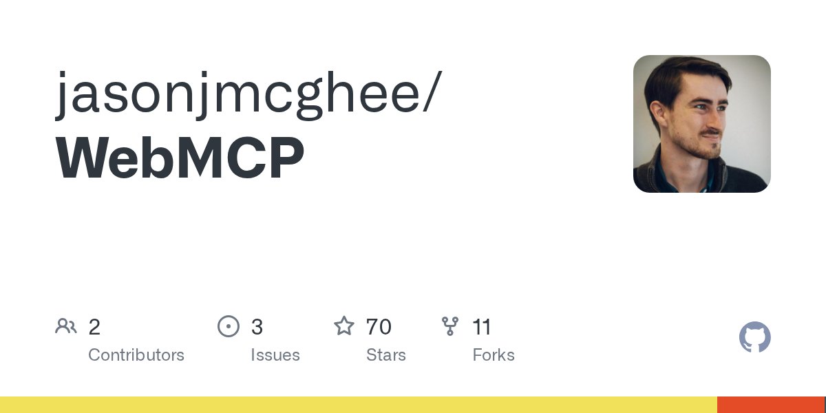 hackernewstop5's tweet image. WebMCP #HackerNews
github.com/jasonjmcghee/W…