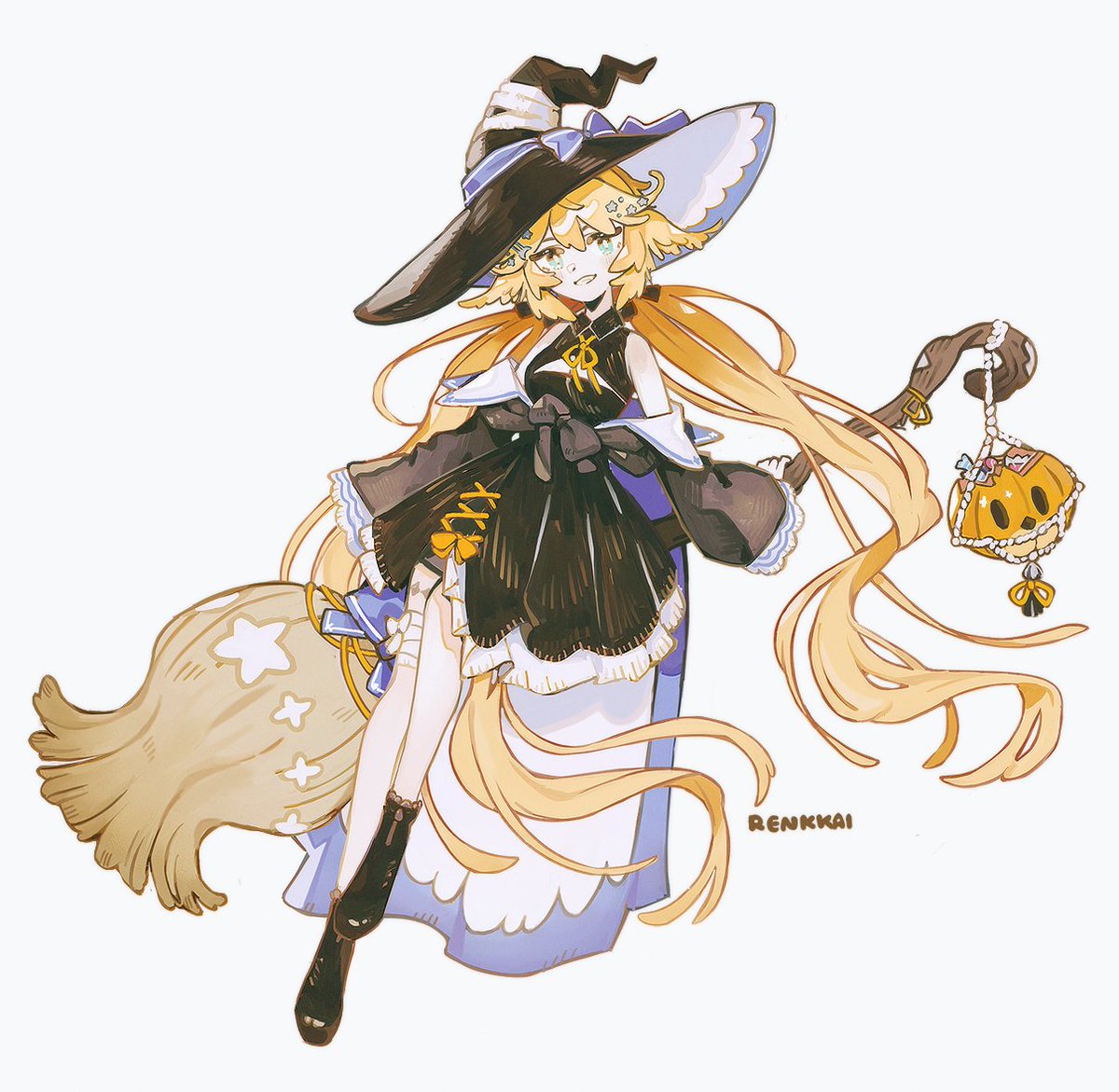 「Witch Dokiii is back ˙⋆✮ #DokiGallery」|REN 🪶 comm grind °˖✧のイラスト