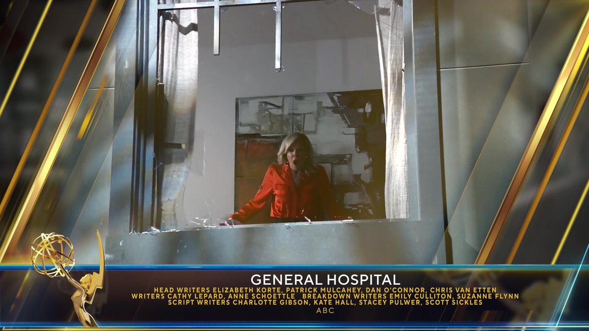 The #DaytimeEmmys Award for Outstanding Writing Team for a Daytime Drama Series goes to General Hospital @generalhospital (<a href="/ABCNetwork/">ABC</a>).