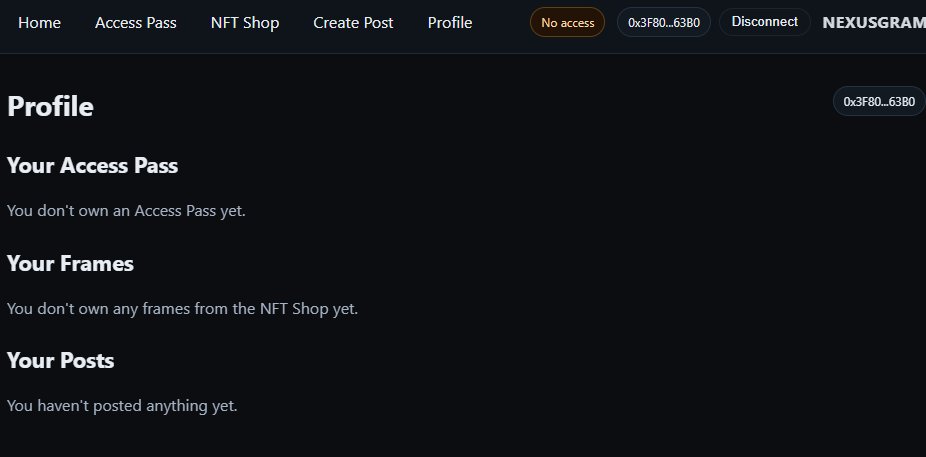 Quest_Hunter1's tweet image. Testing the NEXUSGRAM WebApp 🧠✨
Connected my Bitget wallet, tried minting the Access Pass and explored the NFT Shop — interface runs smooth!
Excited to see how this early version evolves.
@NexusLabs @danielmariq @briwhoze @MAXI_Billion @OxBATTLE #NexusTestnet #NodeRunners