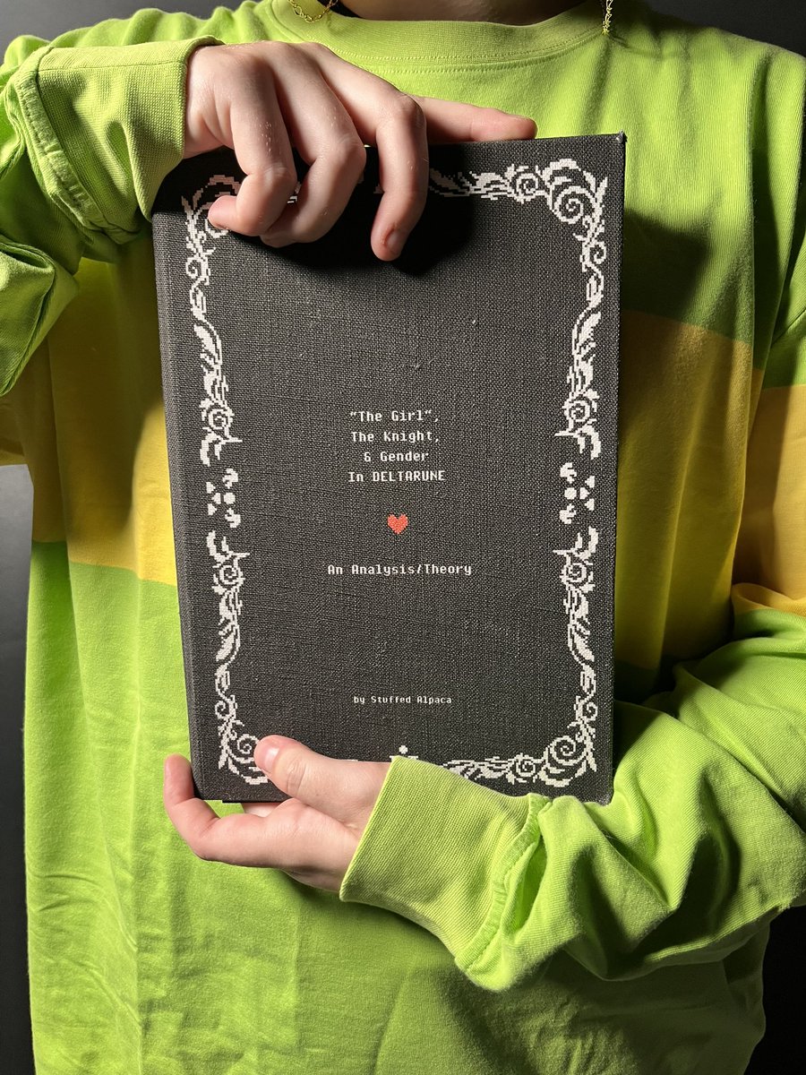 eepykeepy's tweet image. (thread) for my typography class i turned @/stuffed_alpaca's deltarune video essay into a publication!! #deltarunefanart