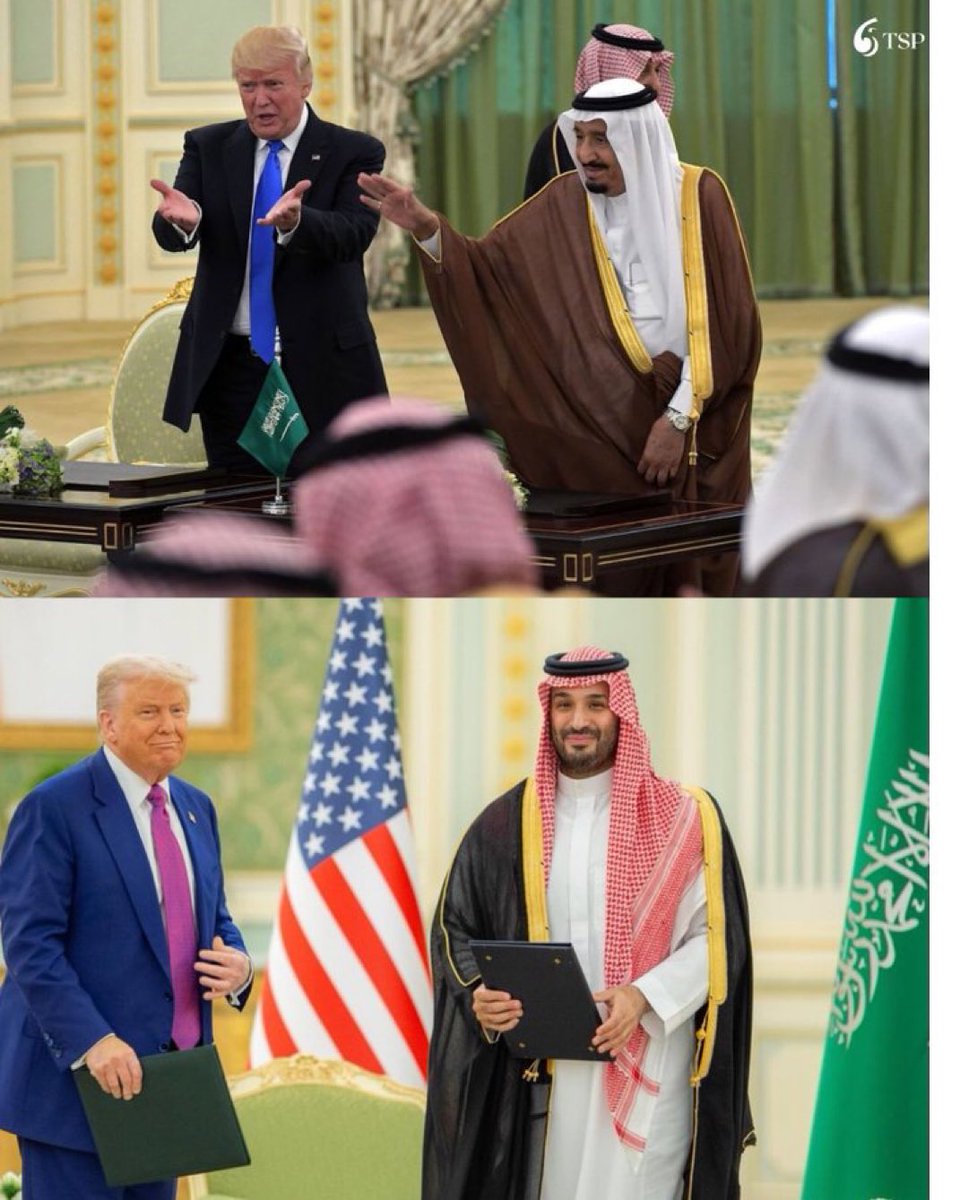 الرئيس الأمريكي "دونالد ترامب":

السعودية تحظى باحترام عالمي كبير، وقيادتها مدهشة بحكمتها وذكائها، والملك سلمان وولي العهد الأمير محمد بن سلمان يمثلان قوة ورؤية استثنائية في العالم 🇸🇦 🇺🇸

US President Donald Trump:

Saudi Arabia enjoys great international respect, and its