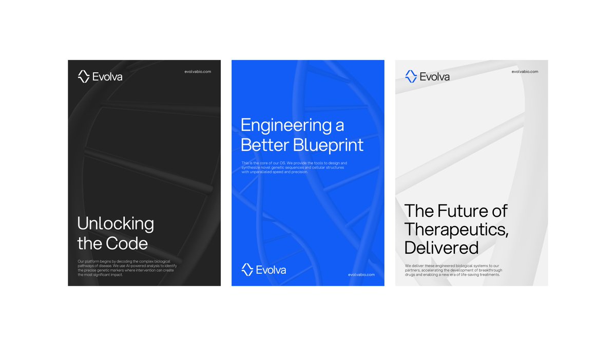 aecyydesign's tweet image. A few shots from the Evolva branding project