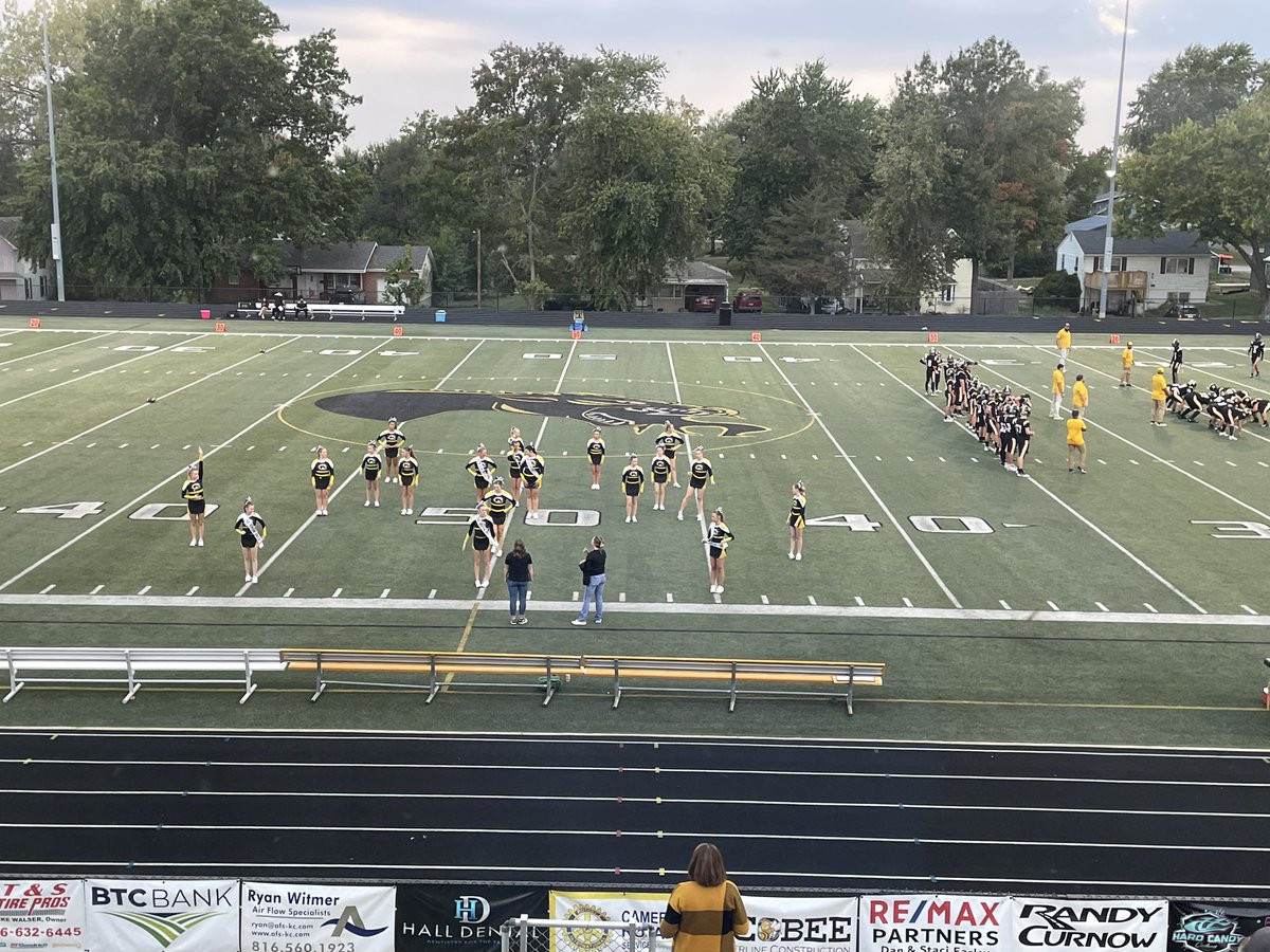 View from the booth in Cameron ahead of an MEC matchup between the Benton Cardinals and Cameron Dragons. Kick’s at 7, we’re live just before on <a href="/KKWKCameron/">Regional Radio KKWK</a> and northwestmoinfo.com