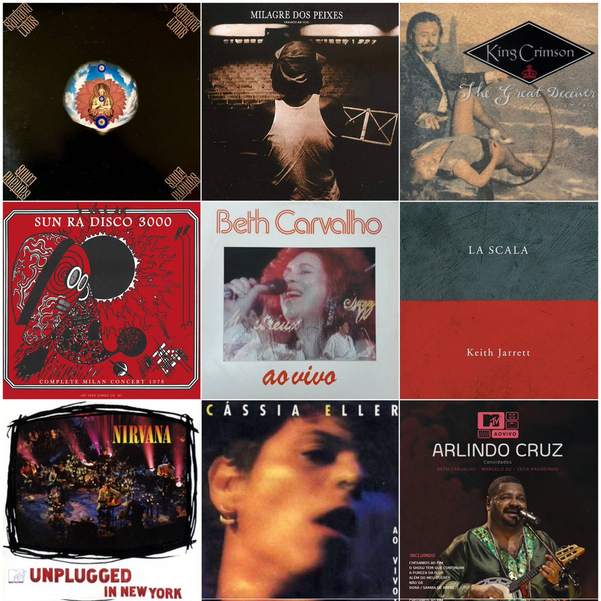 discos ao vivo fodões
