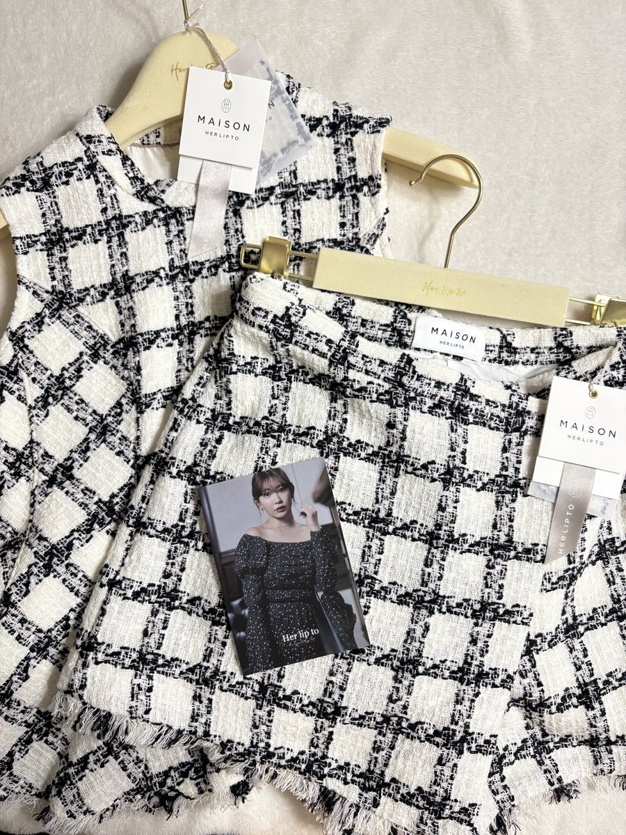 herlipto Vol.1 Check Tweed Peplum Shorts