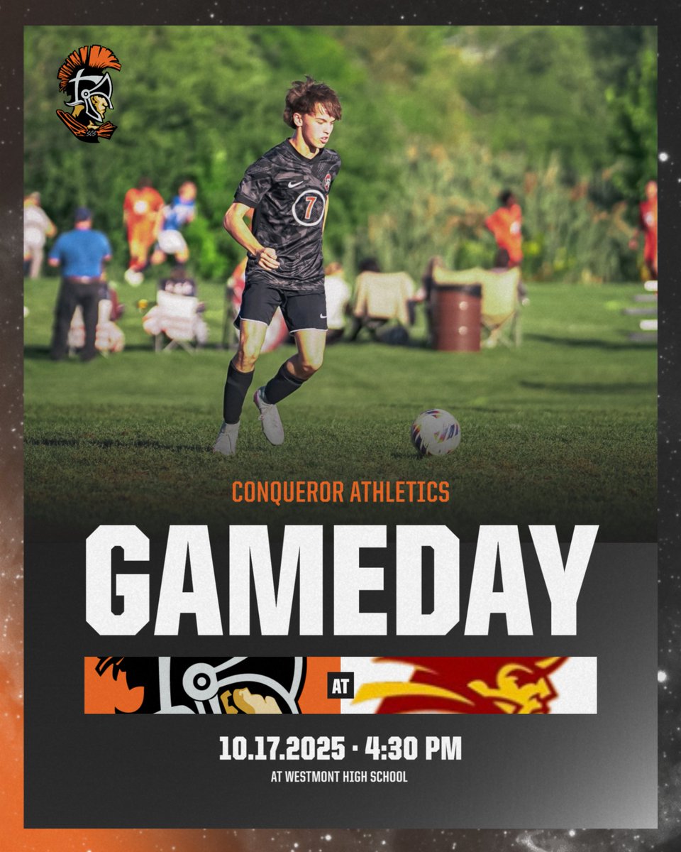 ConquerorNation's tweet image. Boys Soccer travels to Westmont High School for their final regular season game of year! 

Go Conquerors!
#morethan