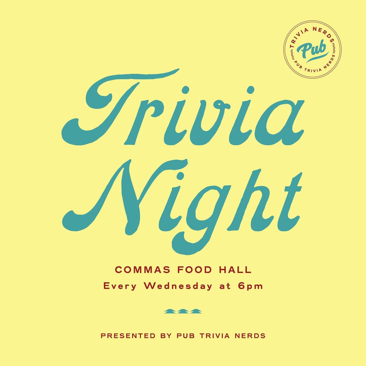 Join the fun at <a href="/hellocommas/">hellocommas</a>  #FoodHall in #EllsworthPlace!

✨Fridays: #DJ kicks off the
weekend 6-9 p.m.

🎸Saturdays: #Livemusic 6-9 p.m.

🧠Wednesdays: #TriviaNights launch 10/22 + every week at 6 p.m. Presented by <a href="/PubTriviaNerds/">Pub Trivia Nerds</a>.

🍺Everyday: Happy Hour at #C3Bar 3-7 p.m.