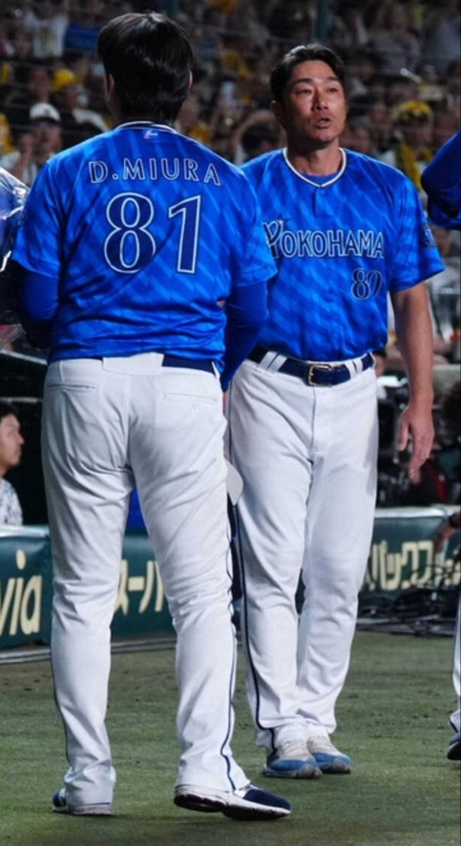 #ydb_yokohama  #新監督
ピッチャー三浦からキャッチャー相川へ