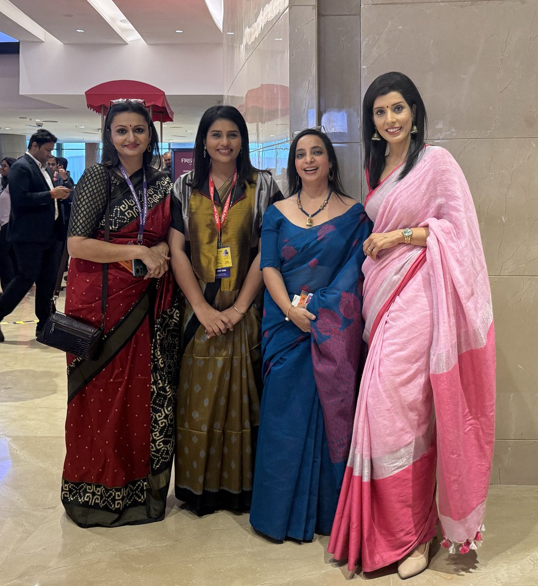 With <a href="/vikasbha/">Vikas Bhadauria</a> <a href="/RajputAditi/">Aditi Rajput</a> <a href="/GaurieD/">Gaurie Dwivedi</a> <a href="/OohAahOuch/">Namrata Dadwal</a> <a href="/awasthis/">awasthis</a> at #NDTVworldsummit