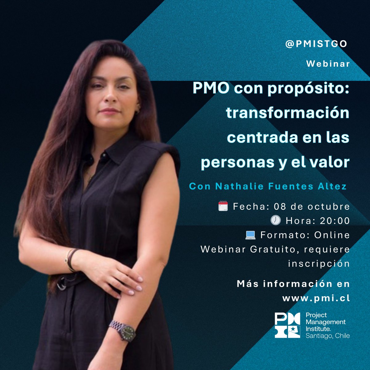 pmistgo's tweet image. 🌟 ¡Hoy es el día!
Webinar gratuito: La PMO del futuro – equipos empoderados, resultados reales
👩💼 Con Nathalie Fuentes
🕗 20:00 hrs | 🎓 PDU: 1
💻 Últimas horas para inscribirte: pmi.cl/calendar?event…
#PMIStgo #GestiónDeProyectos #PMO #Liderazgo #Agilidad