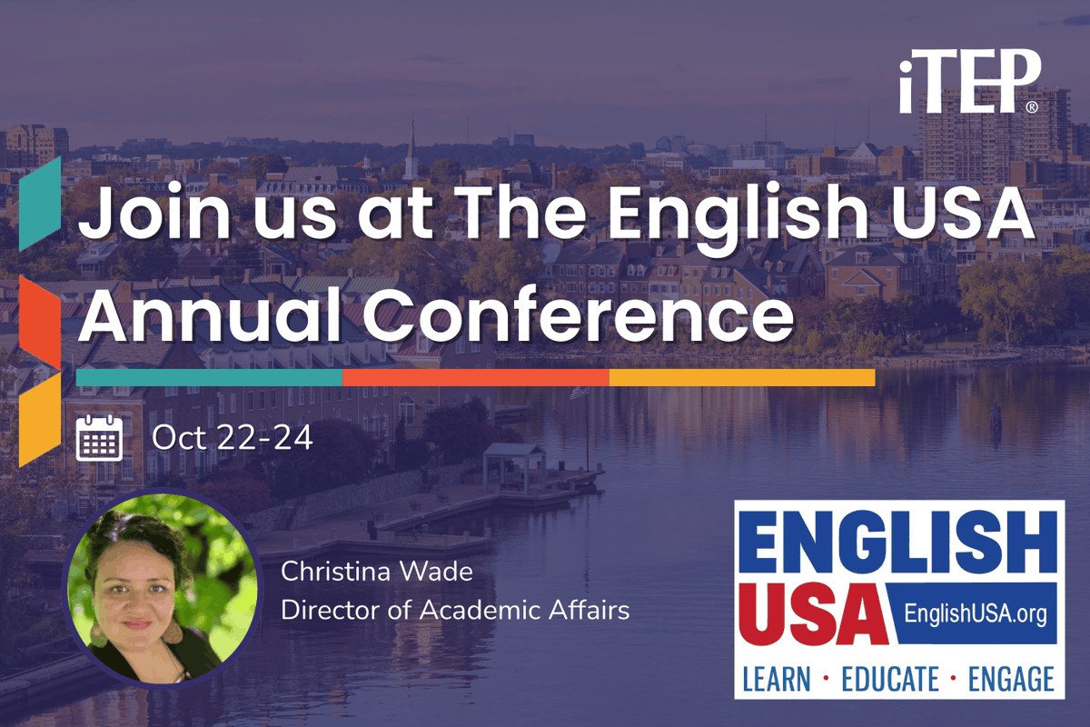 iTEP_exam's tweet image. Heading to The English USA Annual Conference? So are we!
Don’t miss the chance to meet Christina Wade, iTEP’s Director of Academic Affairs, and discover how iTEP helps institutions assess English proficiency with confidence.

 #EnglishConference #HigherEd #englishusa