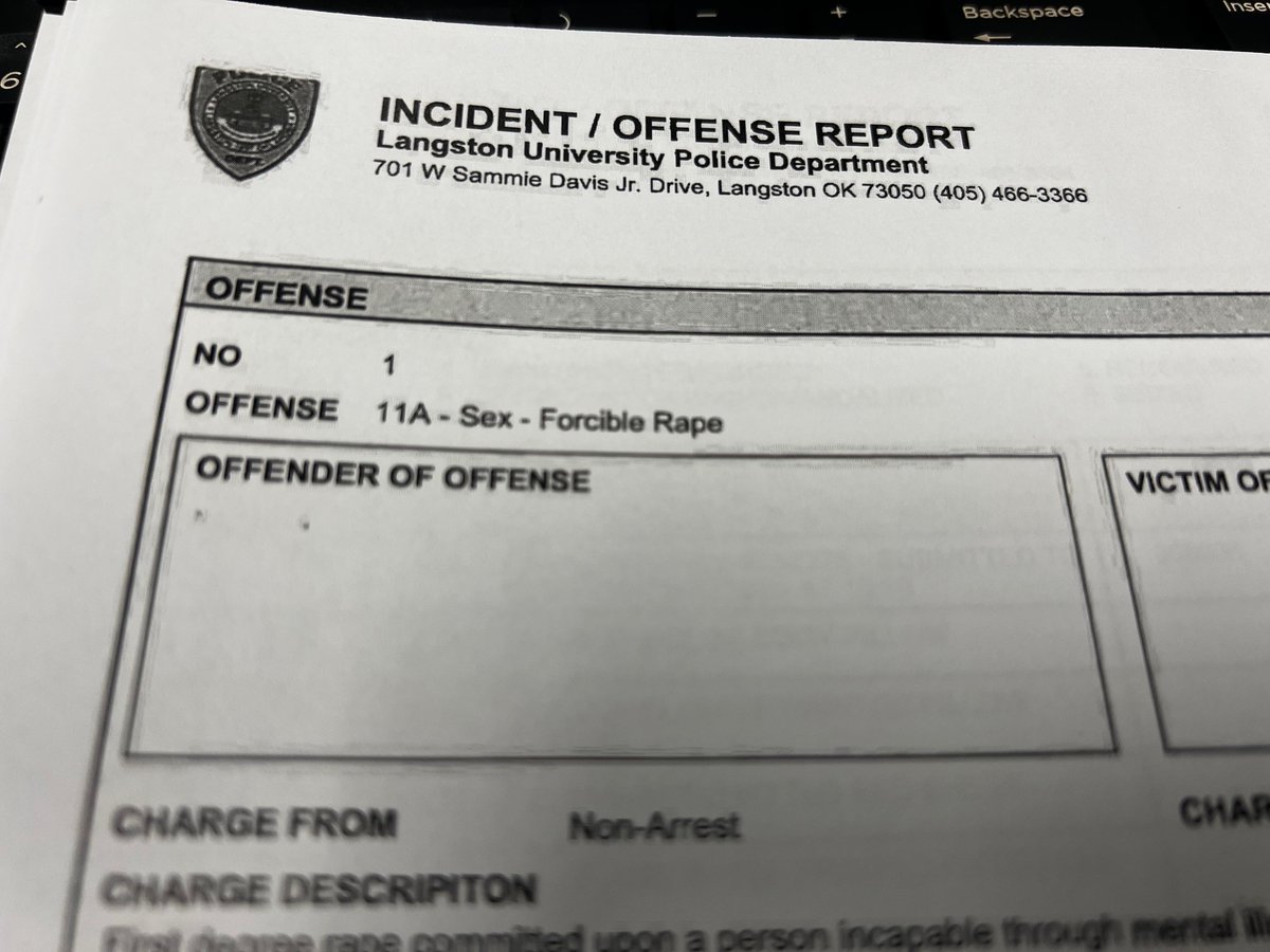 Langston University police are investigating a sexual assault reported on 8/19 at Langston Univ. Commons Apts. I wish I could share more (stranger? do they know suspect? public safety threat?), but neither the university nor police will speak other than "ongoing investigation."