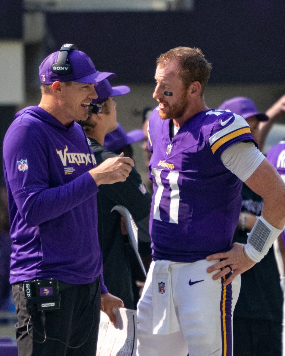 Head Coach Kevin O'Connell has announced that Carson Wentz will start at QB for the #Vikings Sunday.

mnvkn.gs/3JcAvLp